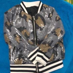 NEW Sparkle in pink sequin jacket animal print 🔥 BRAND NEW. 3T